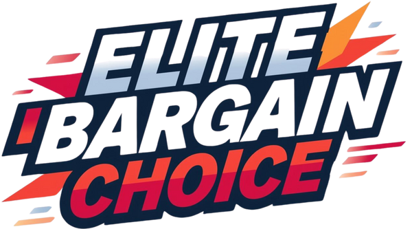 Logo with 'Elite Bargain Choice' text on a white background