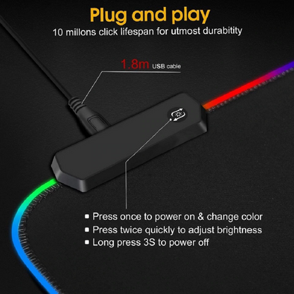 Ultimate XL Extended LED Mouse Pad